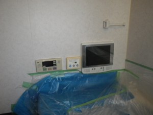 浴室テレビ取替工事（神戸市西区）施工前