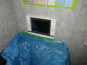 浴室テレビ取替工事（西宮市）施工前